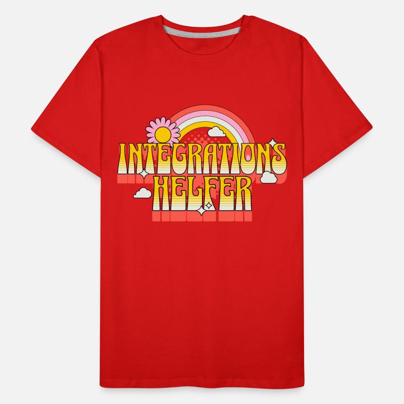 Assistante d’intégration I-Helper School KiTa Blume T-shirt bio Premium Homme