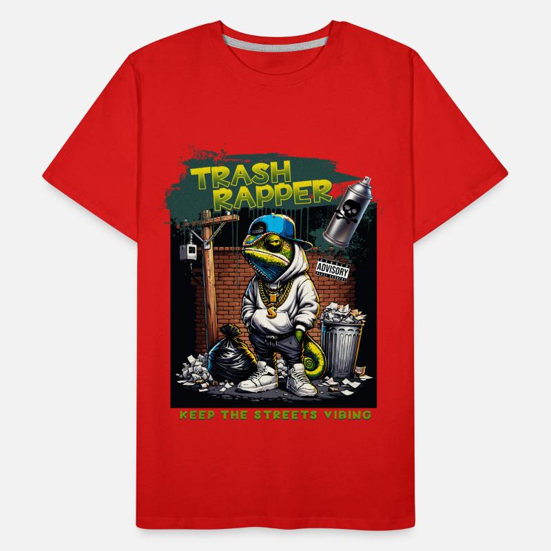 TRASH RAPPER Lizard Men's Premium Organic T-Shirt