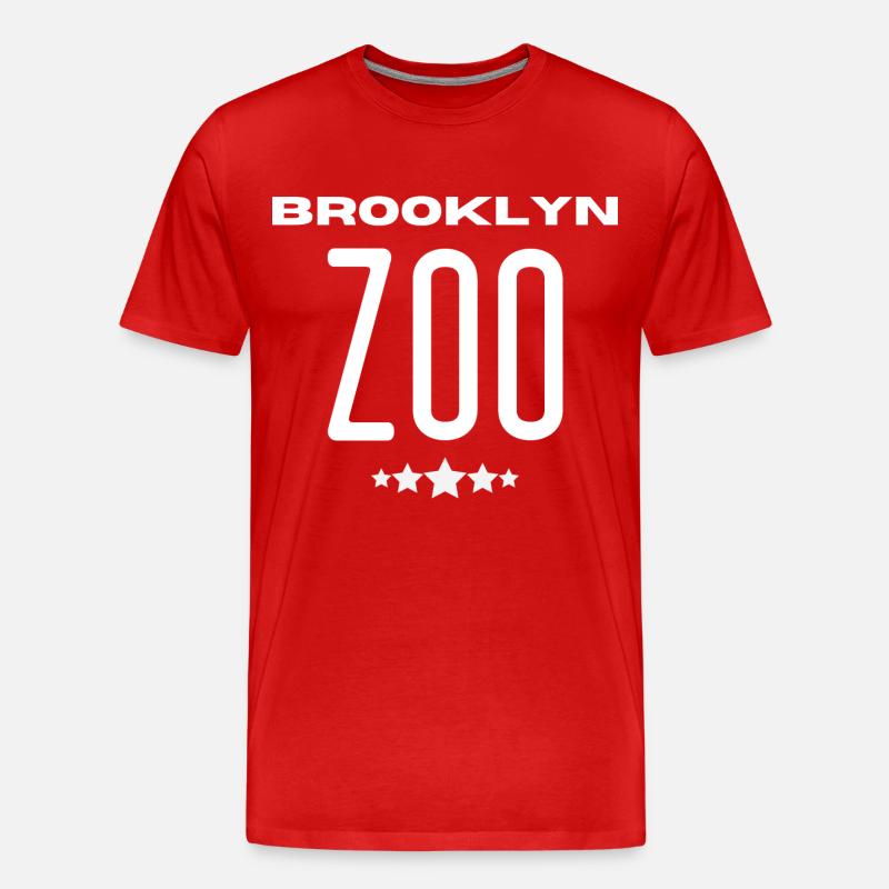 BROOKLYN ZOO! - Männer Premium Bio T-Shirt - Rot