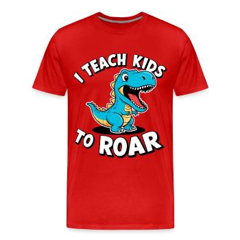 Speech Therapist Speech Therapy - Men's Premium Organic T-Shirt - red - Front - Damien (186cm)