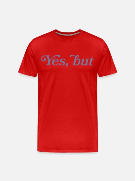 Ja, aber... - T-shirt bio Premium Homme - rouge