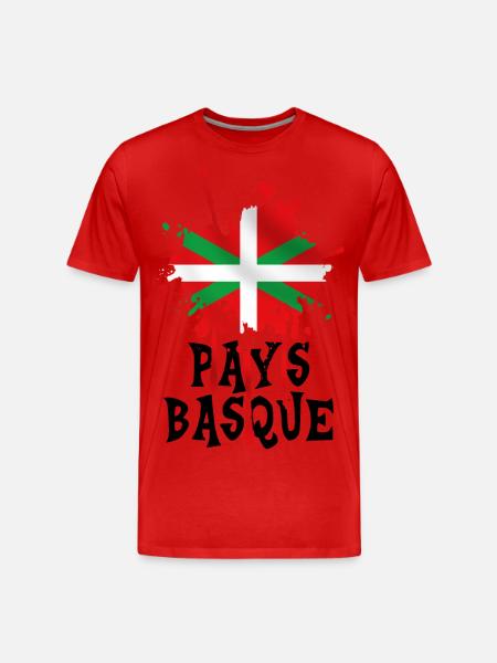 pays basque 09 - T-shirt bio Premium Homme - rouge