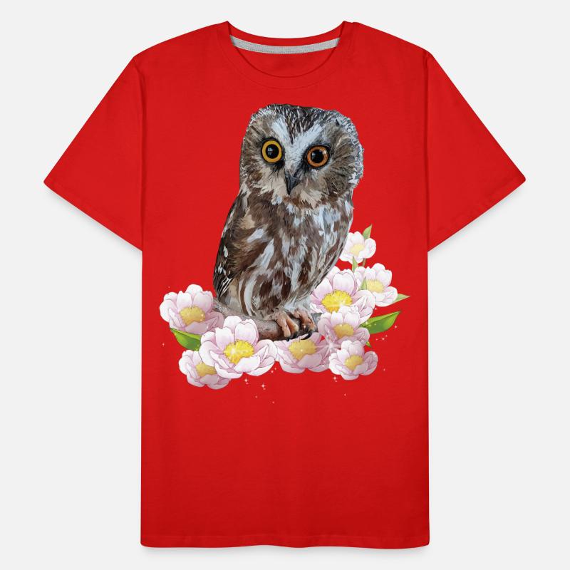 Nördliche Eule Männer Premium Bio T-Shirt