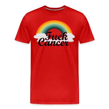 Cancer - Men's Premium Organic T-Shirt - red - Front - Damien (186cm)