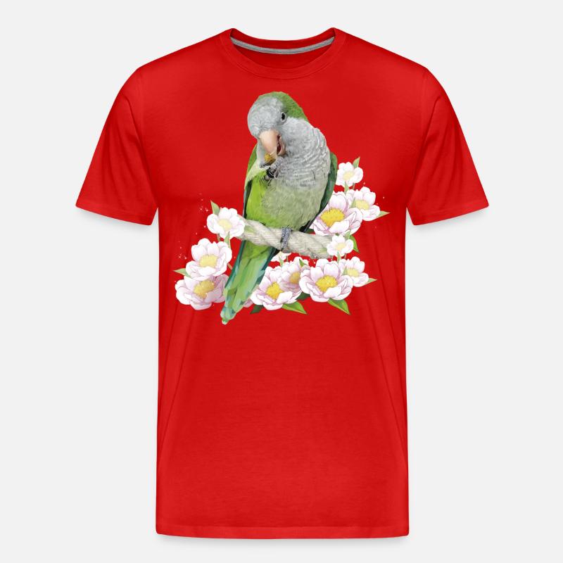 Argentinischer Sittich - Männer Premium Bio T-Shirt - Rot