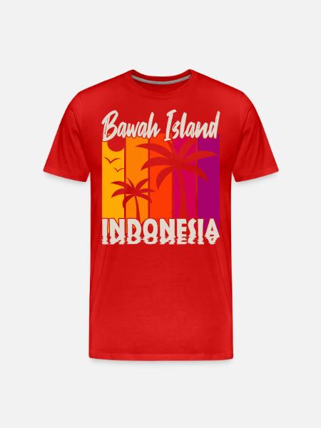 Pulau Bawah Indonésie - T-shirt bio Premium Homme - rouge