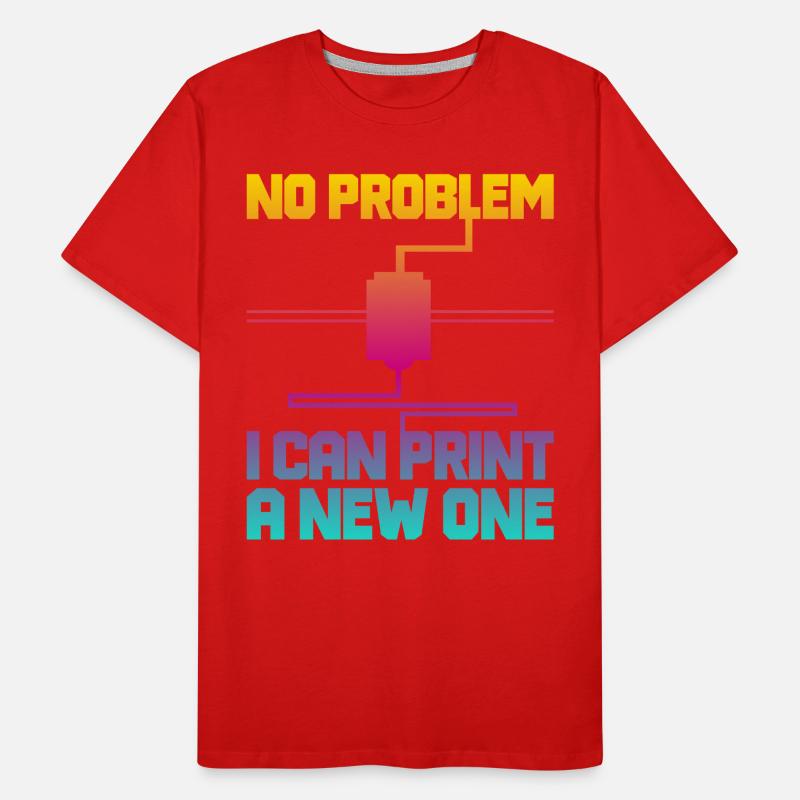 3D Drucker 3d Druck Männer Premium Bio T-Shirt