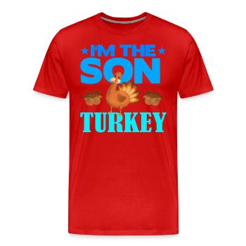 Je suis le fils de la Turquie - T-shirt bio Premium Homme - rouge - Devant - Damien (186cm)
