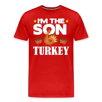 Je suis le fils de la Turquie - T-shirt bio Premium Homme - rouge - Devant - Damien (186cm)