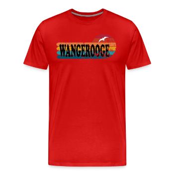 Insel wangerooge ostfriesland - Männer Premium Bio T-Shirt - Rot - Vorne - Damien (186cm)