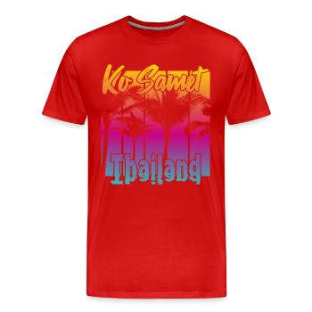 Ko Samet Thailand - Men's Premium Organic T-Shirt - red - Front - Damien (186cm)
