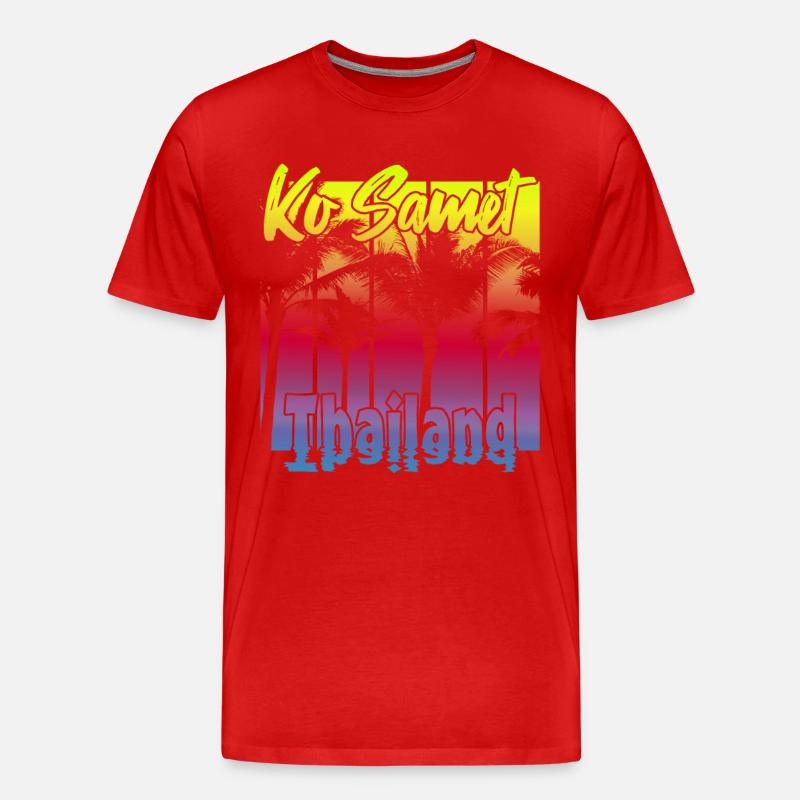 Ko Samet Thailand - Männer Premium Bio T-Shirt - Rot