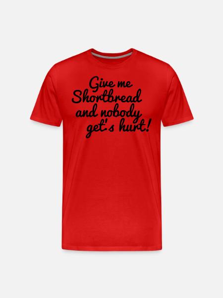 shortbread Scotland - Men's Premium Organic T-Shirt - red