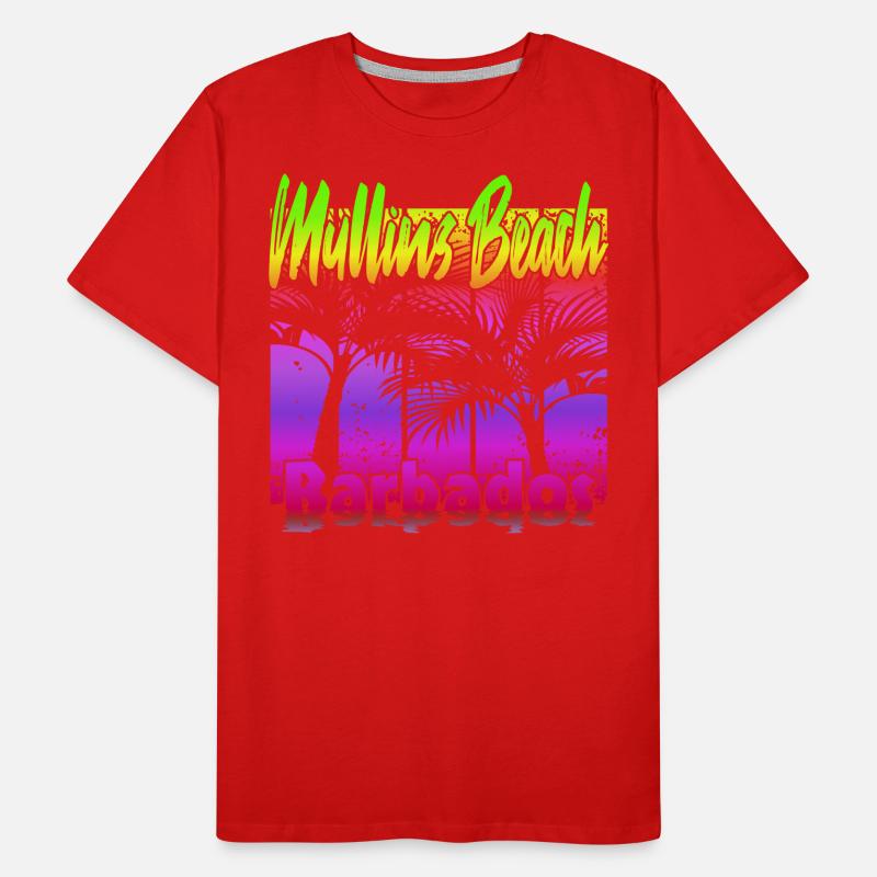Mullins Beach Barbados Männer Premium Bio T-Shirt