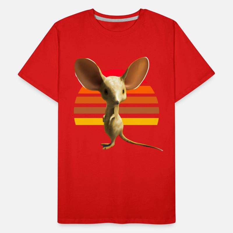 Cute long-eared jerboa design Men's Premium Organic T-Shirt