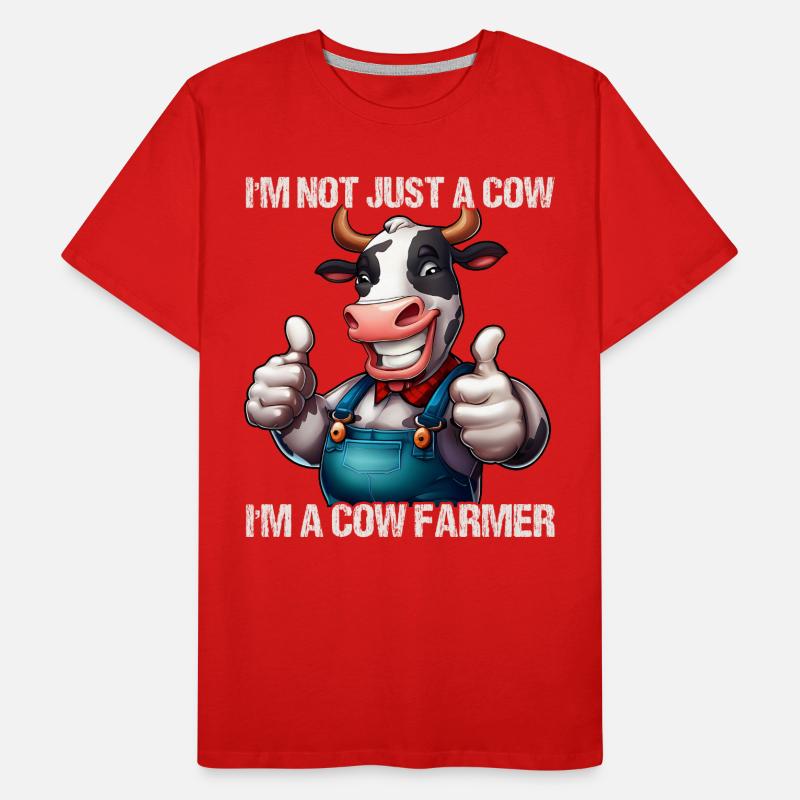 Bauer Kuh Männer Premium Bio T-Shirt