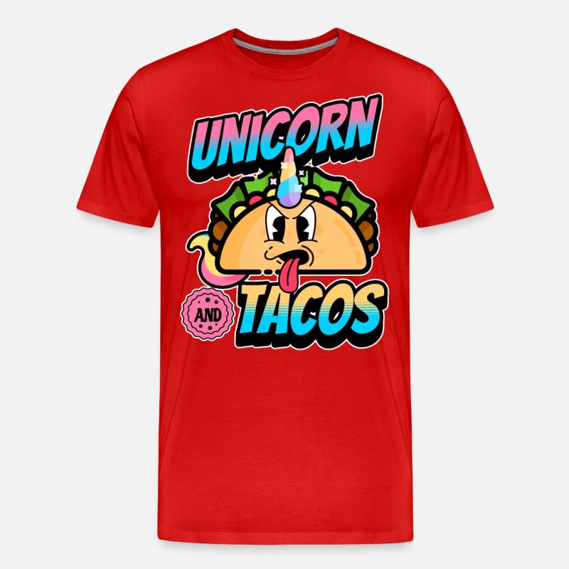 Taco - Männer Premium Bio T-Shirt - Rot