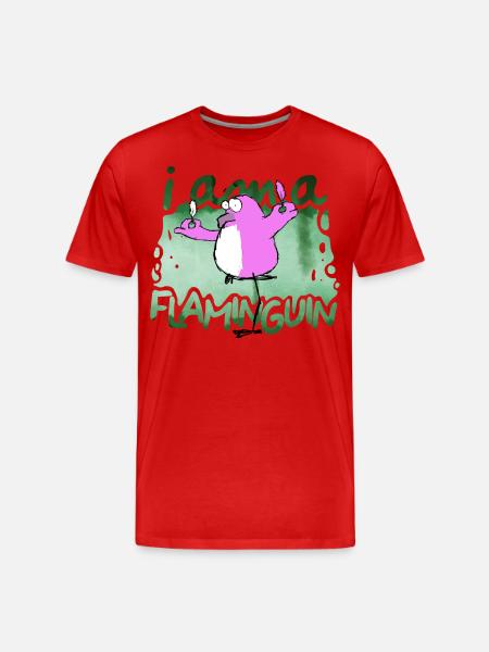 I am a Flaminguin - Men's Premium Organic T-Shirt - red