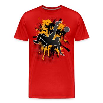 Soccer Soccer Players - Men's Premium Organic T-Shirt - red - Front - Damien (186cm)