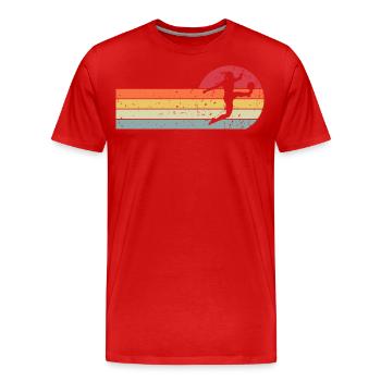 Women's Soccer Women's Soccer Women's Girls Soccer - Men's Premium Organic T-Shirt - red - Front - Damien (186cm)