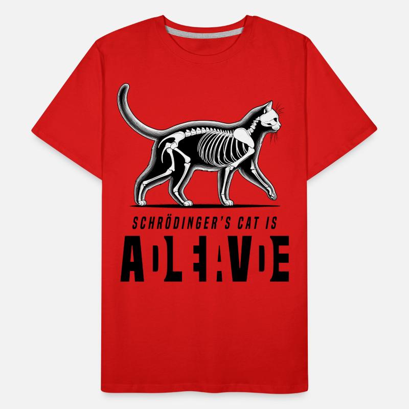Chat de Schrödinger T-shirt bio Premium Homme
