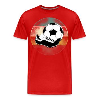 Soccer Soccer Players - Men's Premium Organic T-Shirt - red - Front - Damien (186cm)
