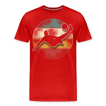Soccer Soccer Players - Men's Premium Organic T-Shirt - red - Front - Damien (186cm)