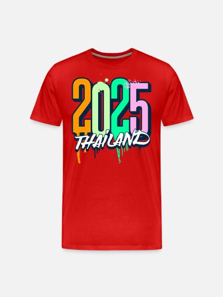 Thailand 2025 Vacation Trip - Men's Premium Organic T-Shirt - red