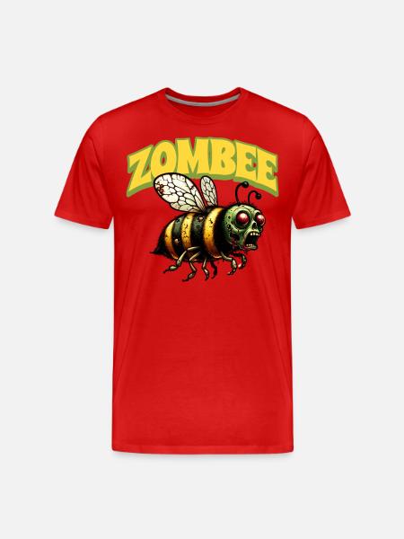 Zombie Bee Zombee - Men's Premium Organic T-Shirt - red