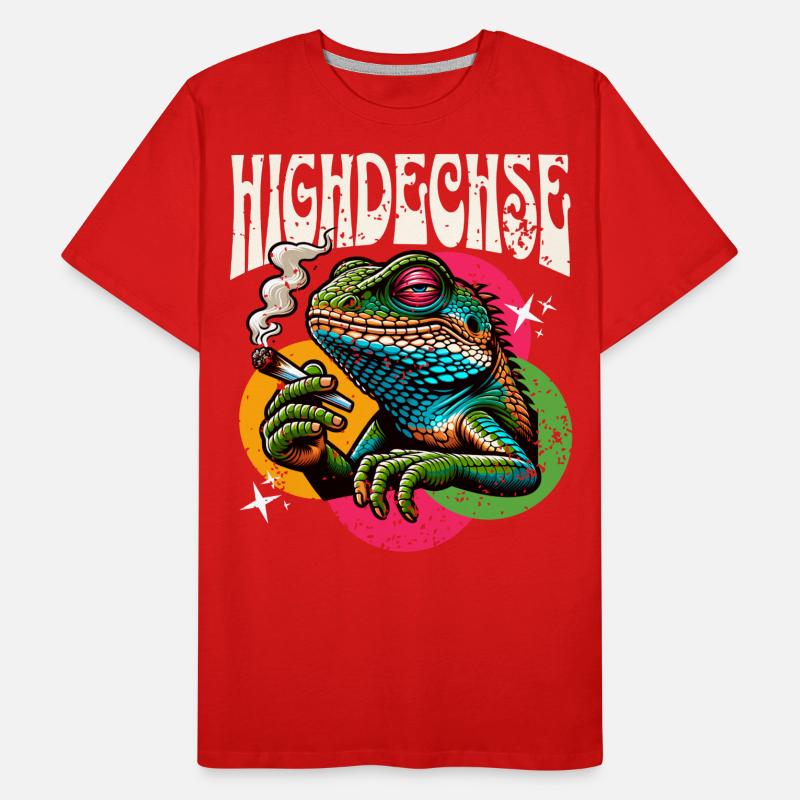 High Lizard Lizard Reptiles Men's Premium Organic T-Shirt