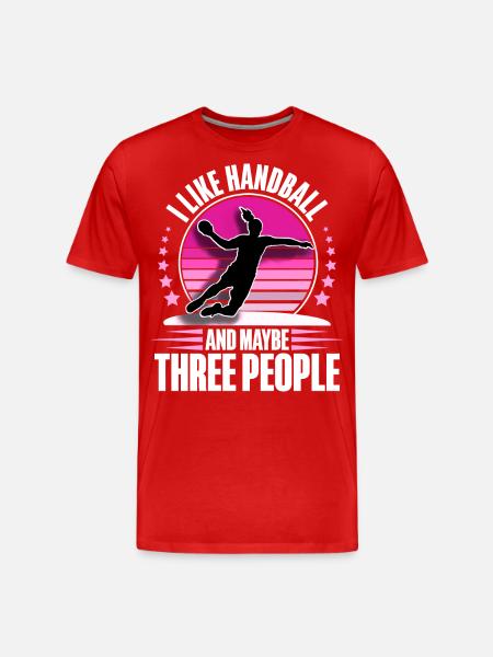 Handball handball player - Men's Premium Organic T-Shirt - red