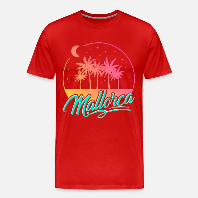 Mallorca - Männer Premium Bio T-Shirt - Rot