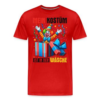 Mon costume est au lavage - T-shirt bio Premium Homme - rouge - Devant - Damien (186cm)