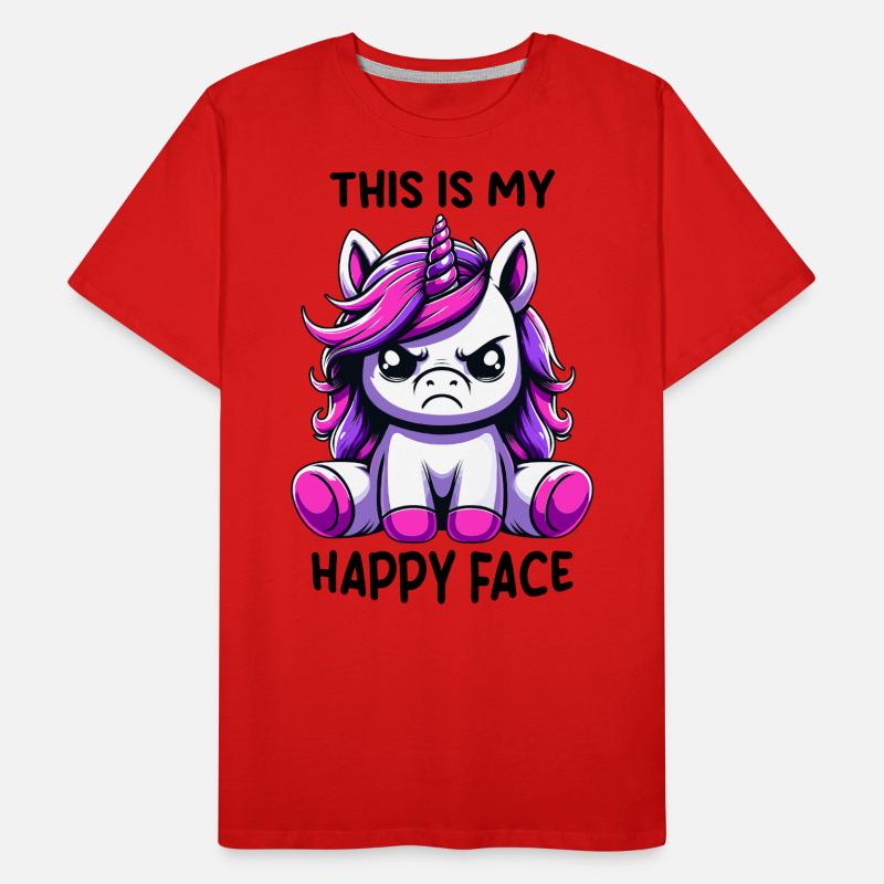 C’est mon visage heureux T-shirt bio Premium Homme