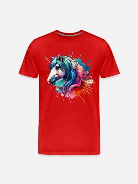 Cheval - T-shirt bio Premium Homme - rouge