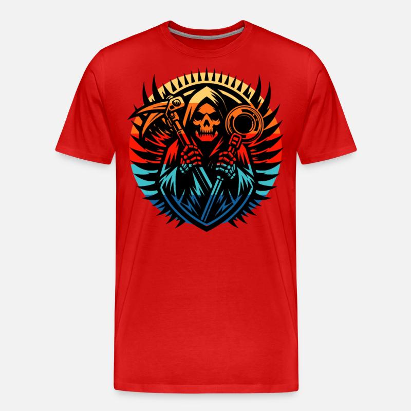 Sondeln Metalldetektor - Männer Premium Bio T-Shirt - Rot