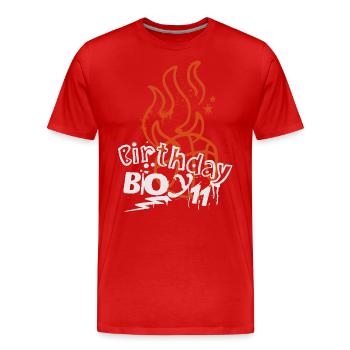 Basketball 11th Birthday Basketball Player - Men's Premium Organic T-Shirt - red - Front - Damien (186cm)