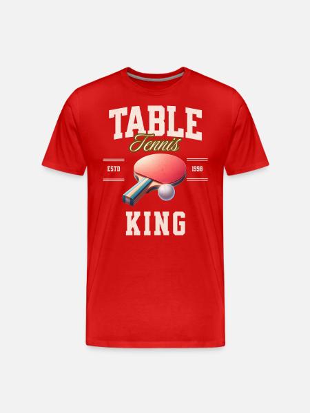 Table tennis - Men's Premium Organic T-Shirt - red