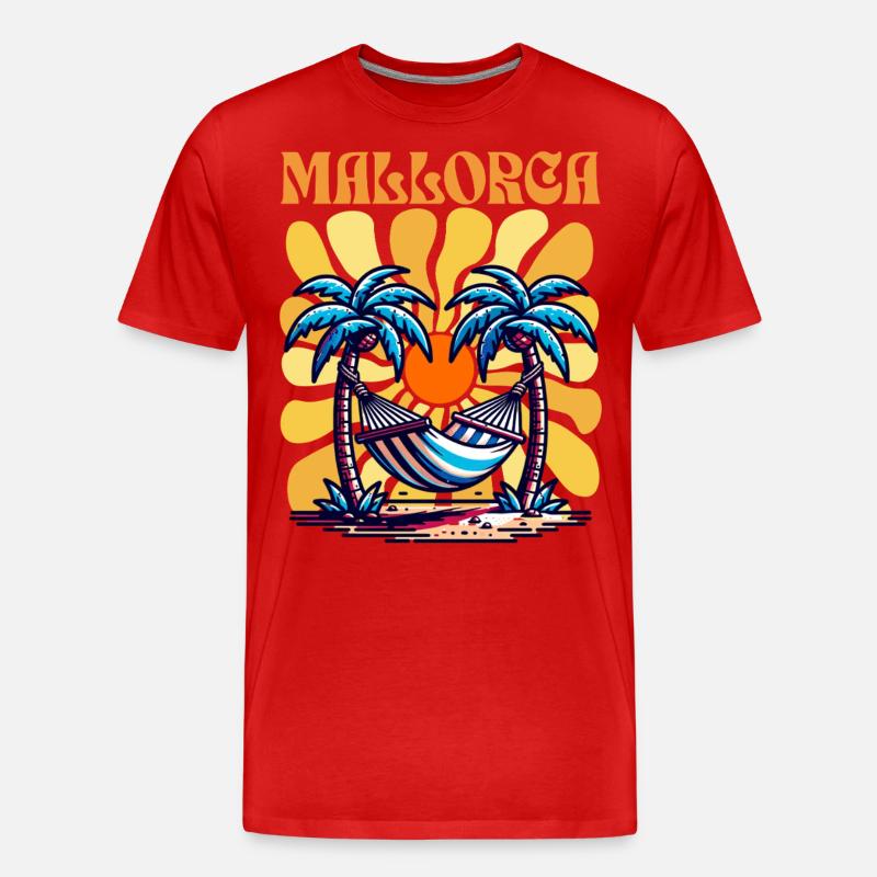 Mallorca - Männer Premium Bio T-Shirt - Rot