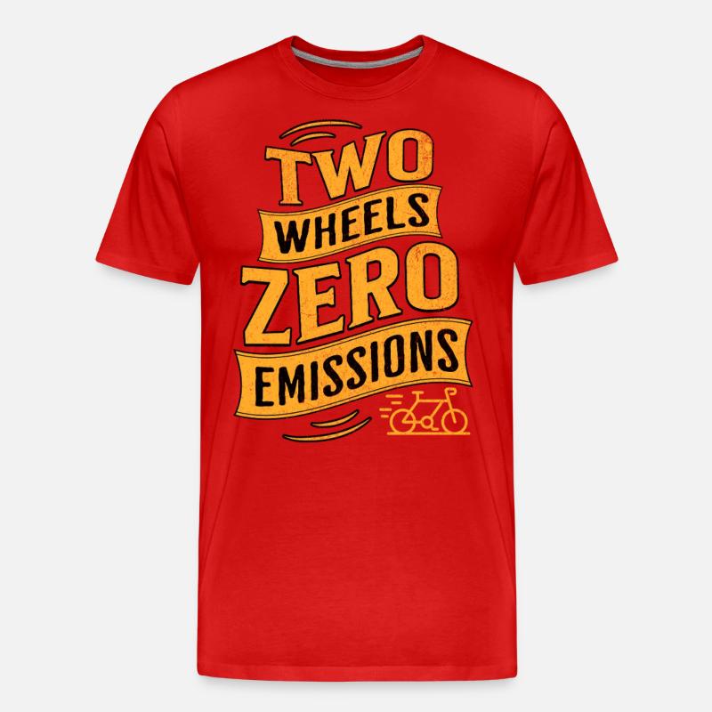 E-Bike E-Biker - Männer Premium Bio T-Shirt - Rot