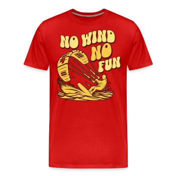 Kitesurfen Kitesurfer Kiteboard - Männer Premium Bio T-Shirt - Rot - Vorne - Damien (186cm)