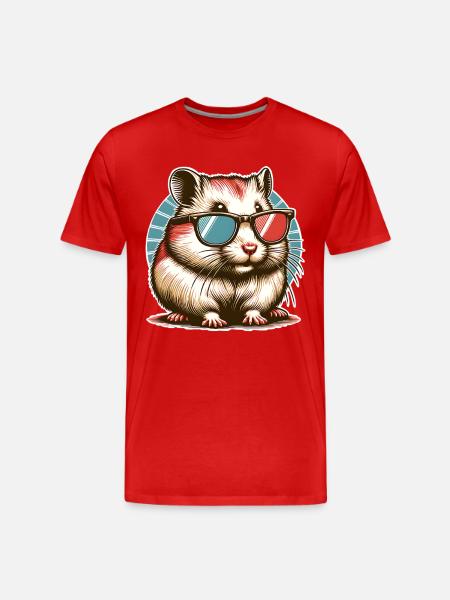 Hamster - T-shirt bio Premium Homme - rouge