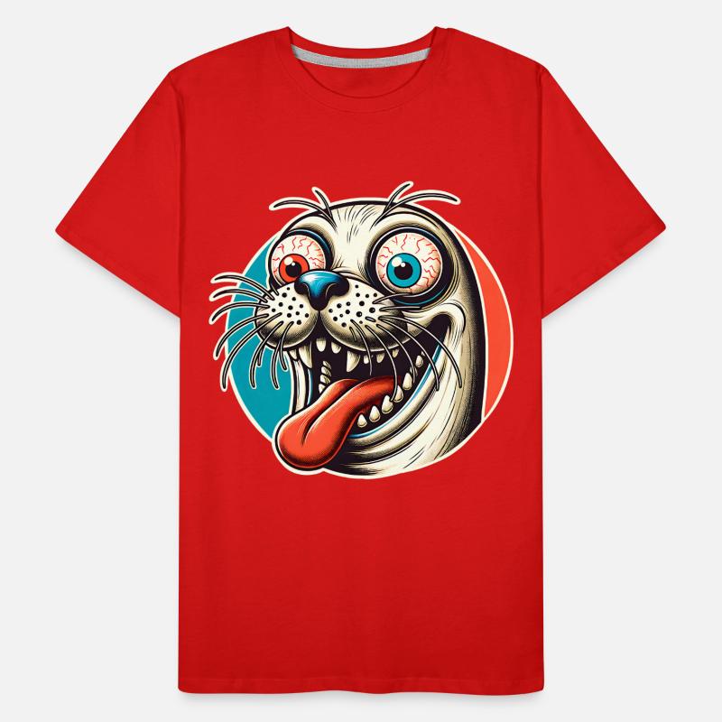 Seehund Robbe Männer Premium Bio T-Shirt