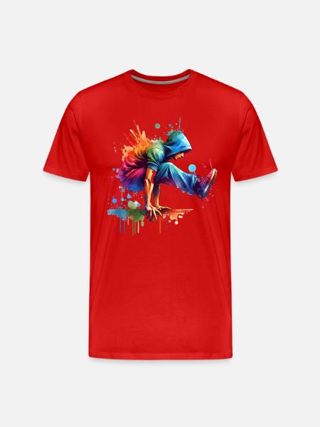 Parkour - Men's Premium Organic T-Shirt - red