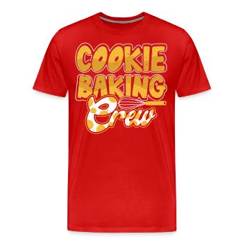 Bake - Men's Premium Organic T-Shirt - red - Front - Damien (186cm)