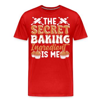 Baking Baker Bakery - Men's Premium Organic T-Shirt - red - Front - Damien (186cm)