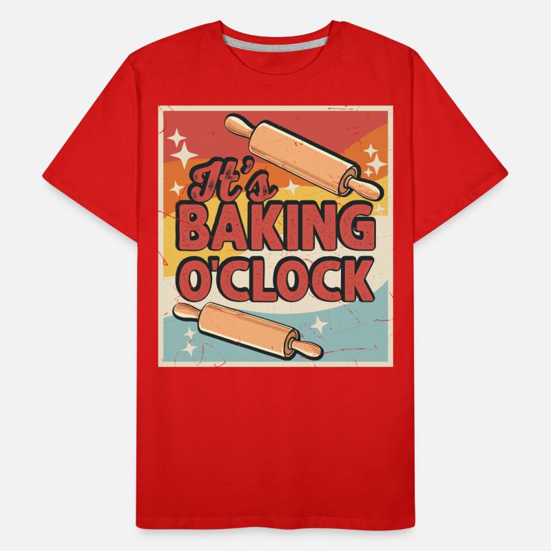 Baking Baker Bakery Men's Premium Organic T-Shirt
