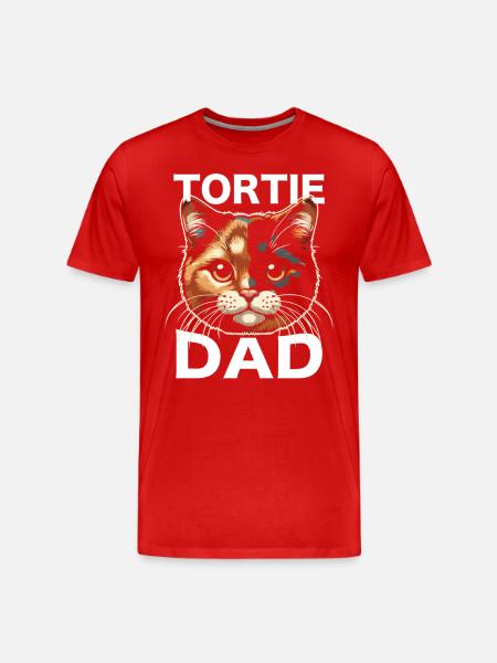 Chat Tortie - T-shirt bio Premium Homme - rouge
