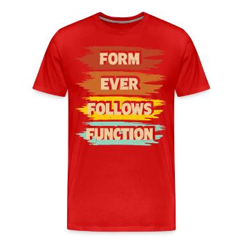Architecte - T-shirt bio Premium Homme - rouge - Devant - Damien (186cm)