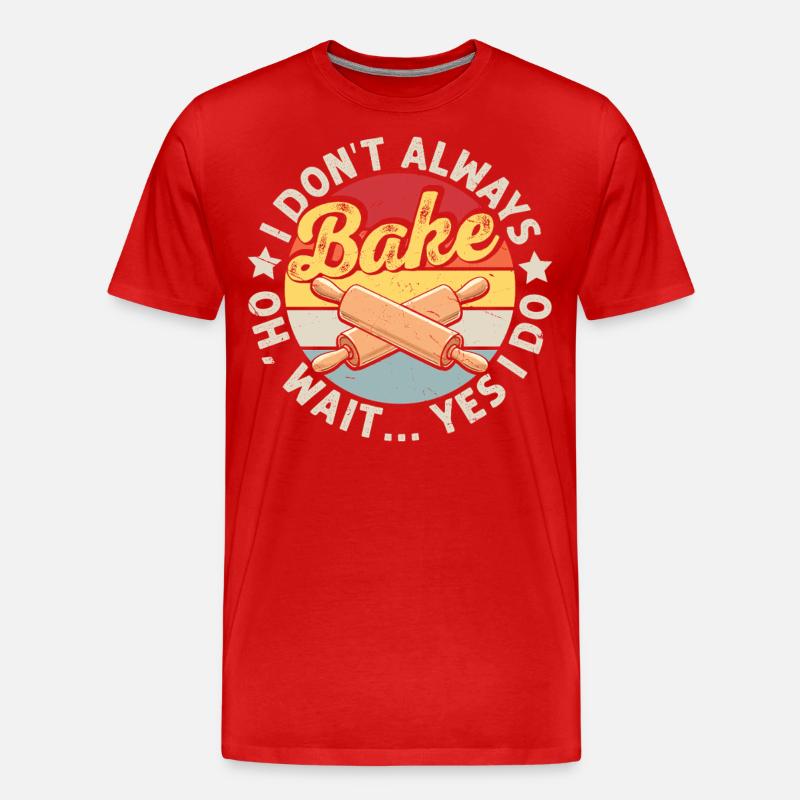 Backen - Männer Premium Bio T-Shirt - Rot